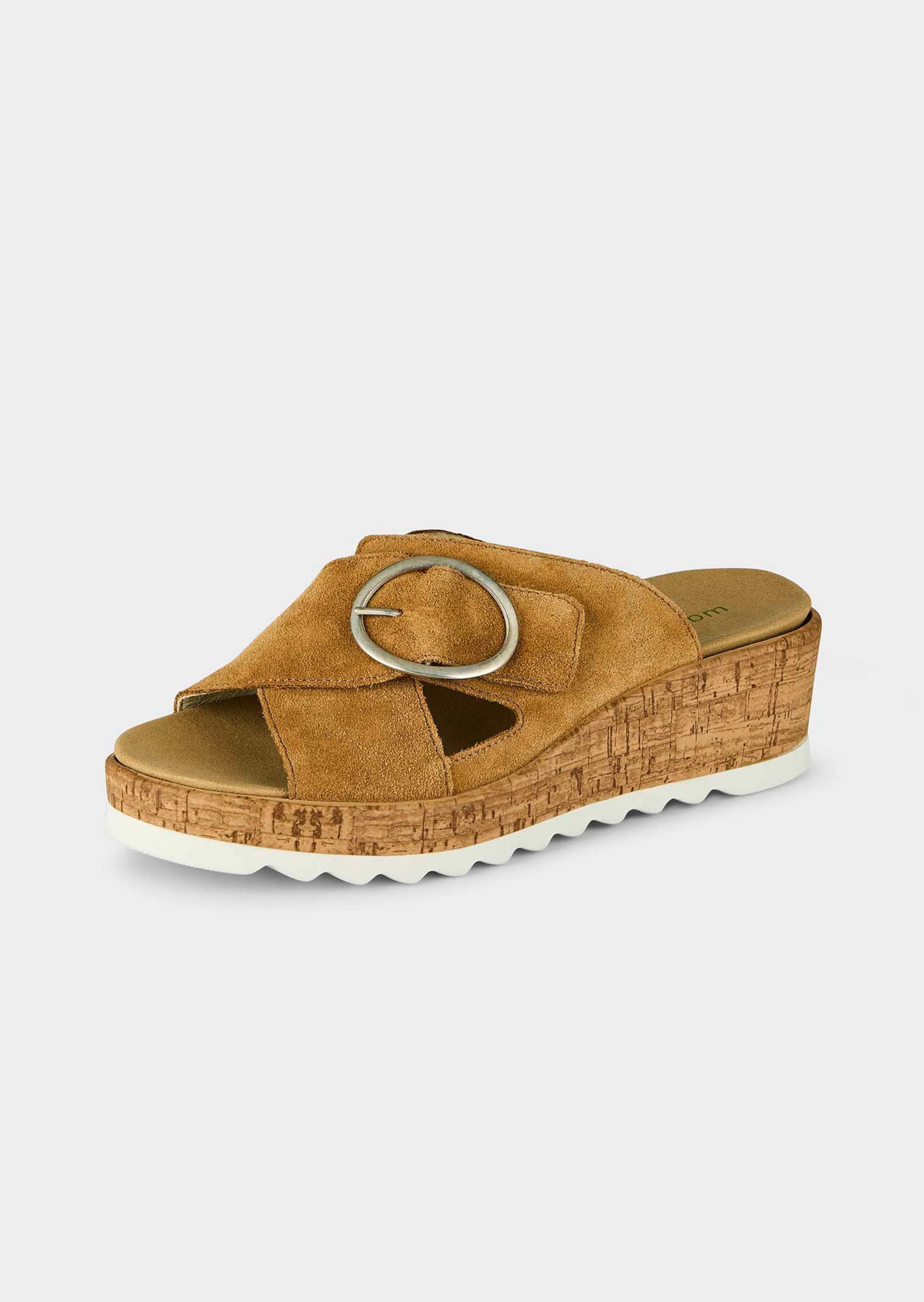 Leren sandalen met klittenbandsluiting