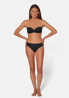 Bandeau bikini with drape effect thumbnail 2