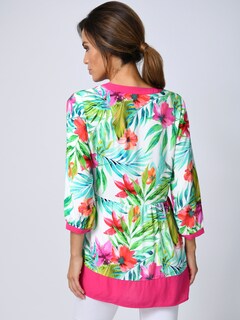 Tunika mit sommerlichem floralen Dessin thumbnail 3