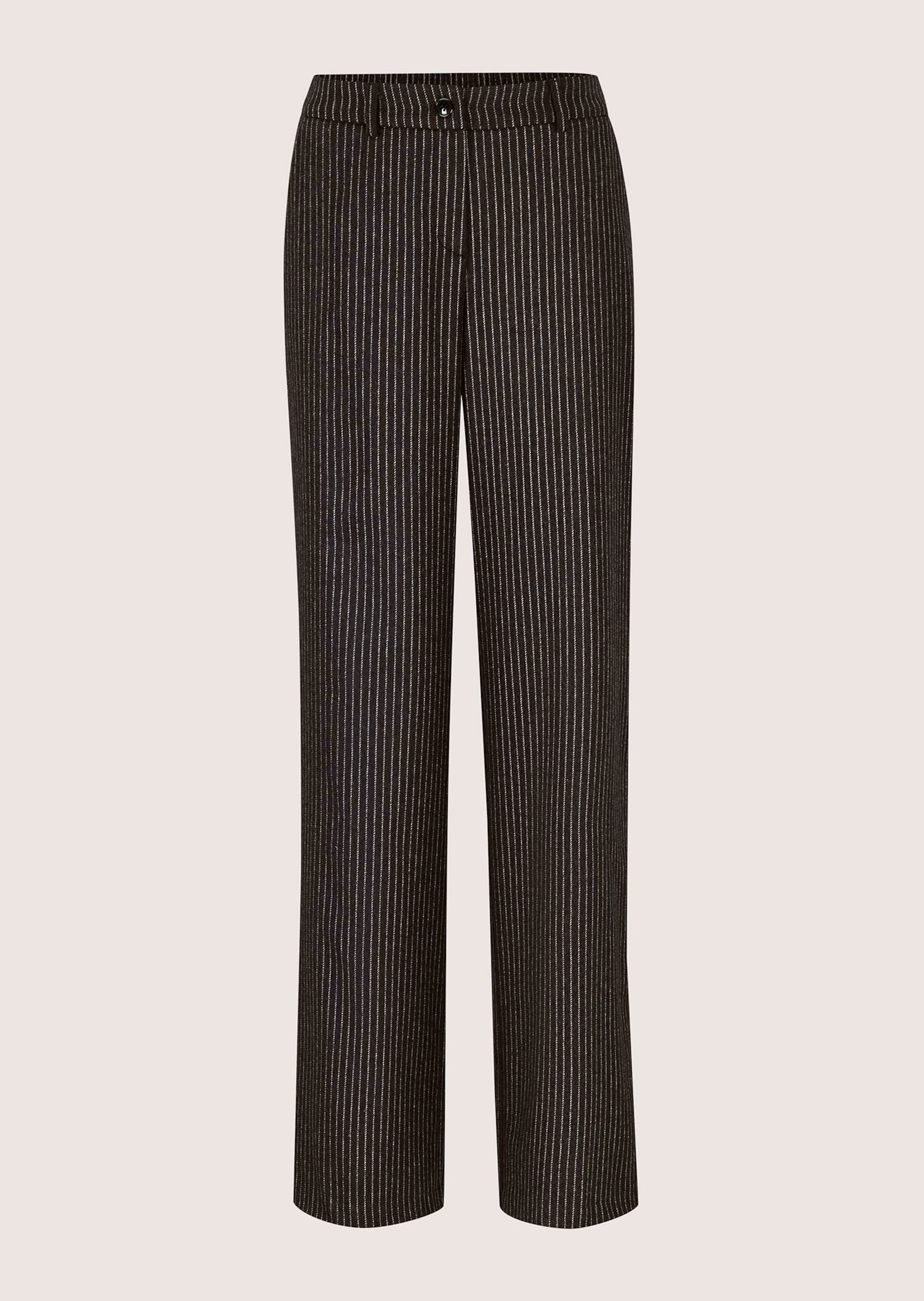 Krijtstreep broek met wijde pijpen