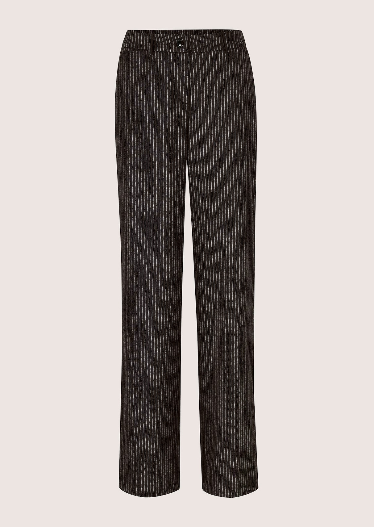 Broek met krijtstreep en wijde pijpen
