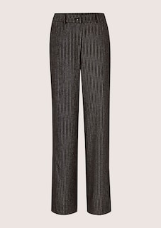 Pinstripe trousers with wide-leg trousers thumbnail 7