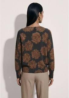 Kaschmirpullover mit floralem Allover-Print thumbnail 4