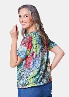 Farbbrillante Druckbluse mit liebevollen Details thumbnail 3