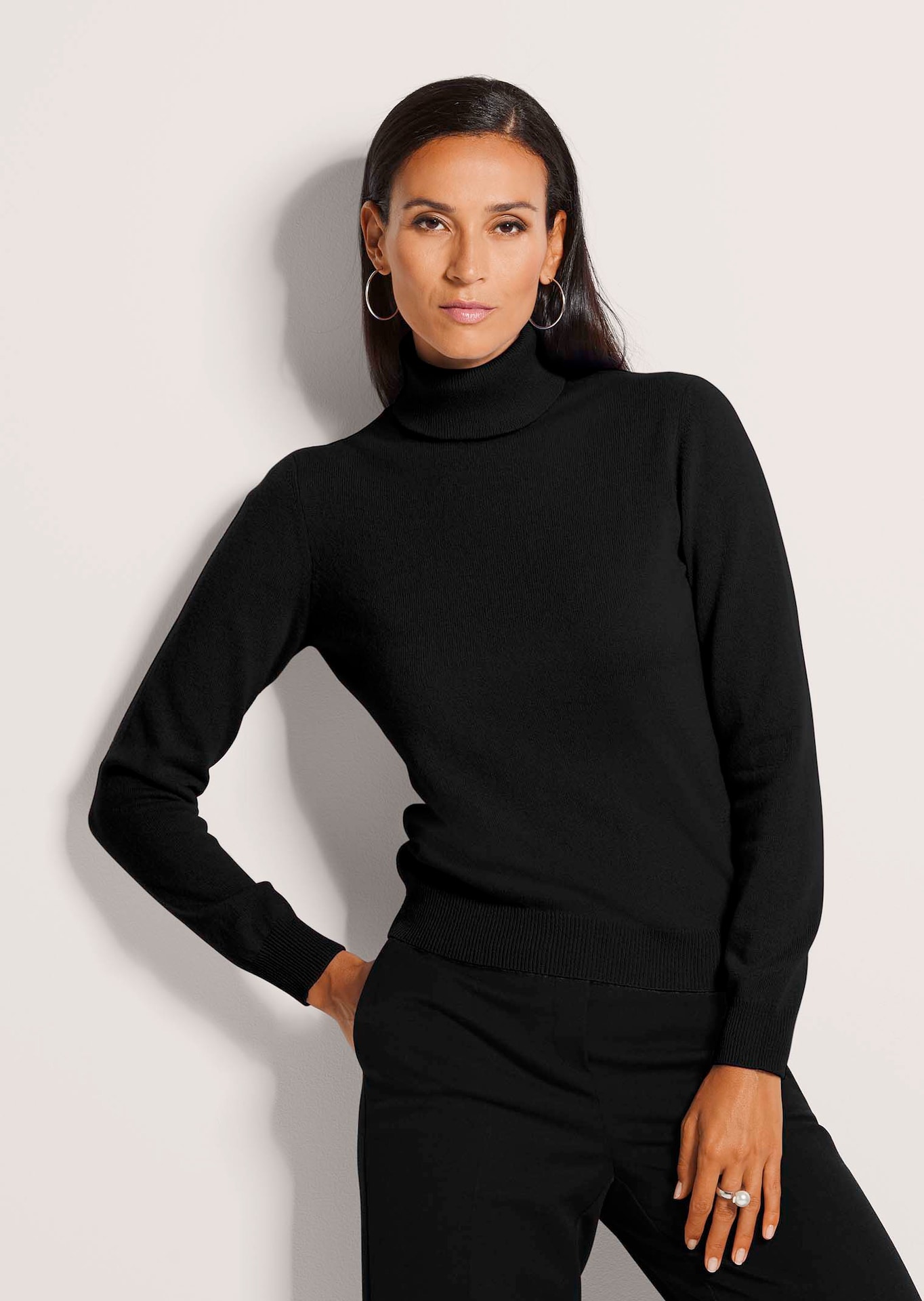 Kaschmirpullover mit Rollkragen