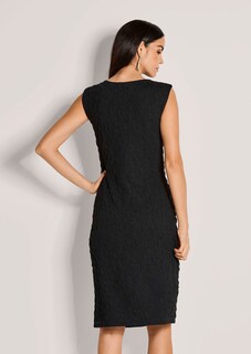 Ärmelloses Etui-Kleid in Struktur-Qualität thumbnail 3
