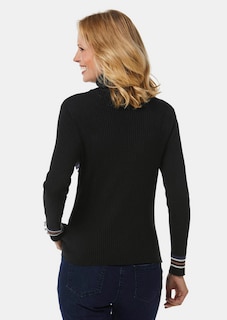 Figurschmeichelnder Rollkragenpullover mit Glanzgarn thumbnail 3