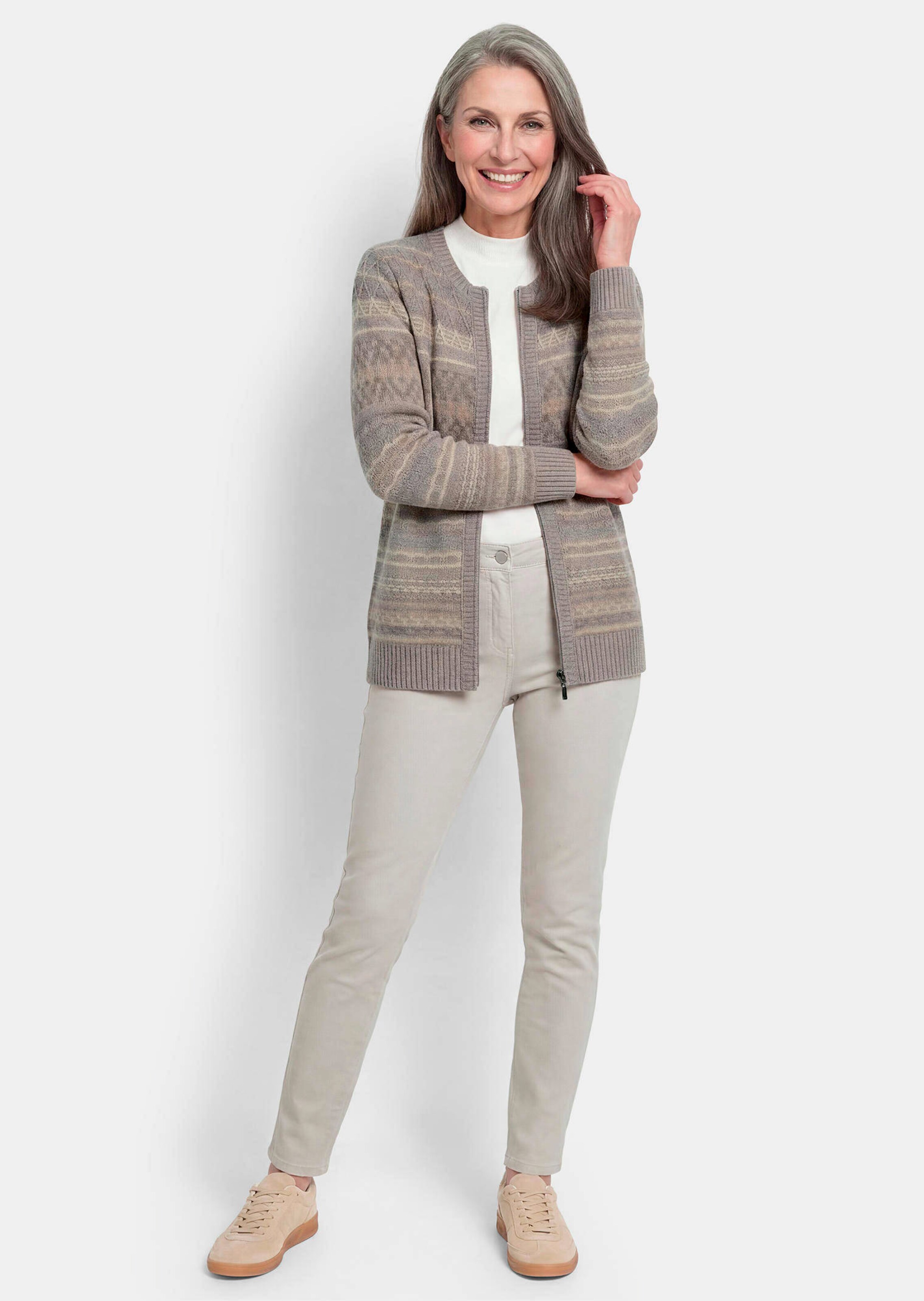 Warm tricot jasje met ritssluiting thumbnail 2
