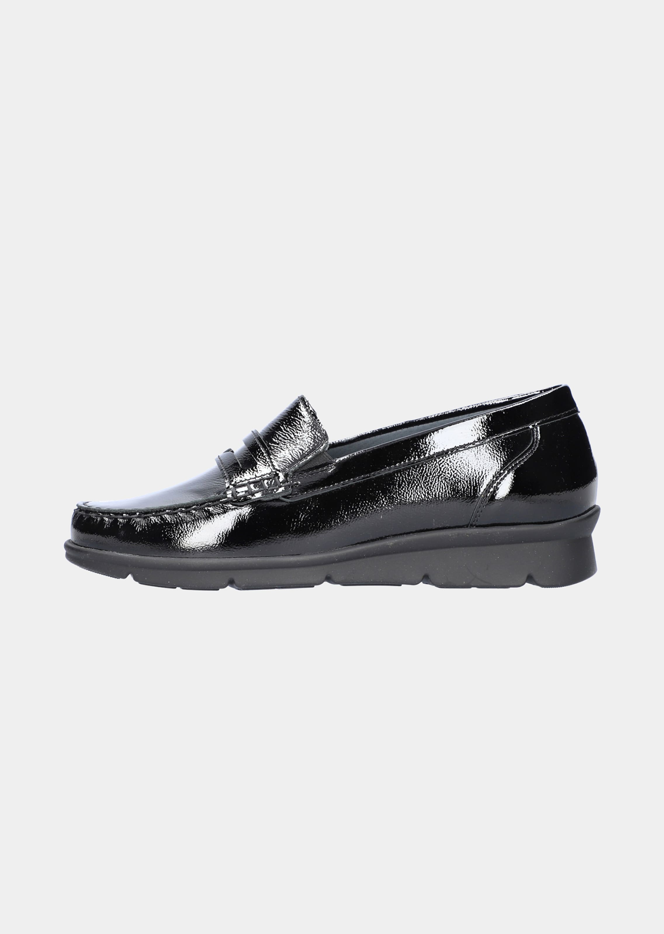 Glänzender Slipper mit Zierspange