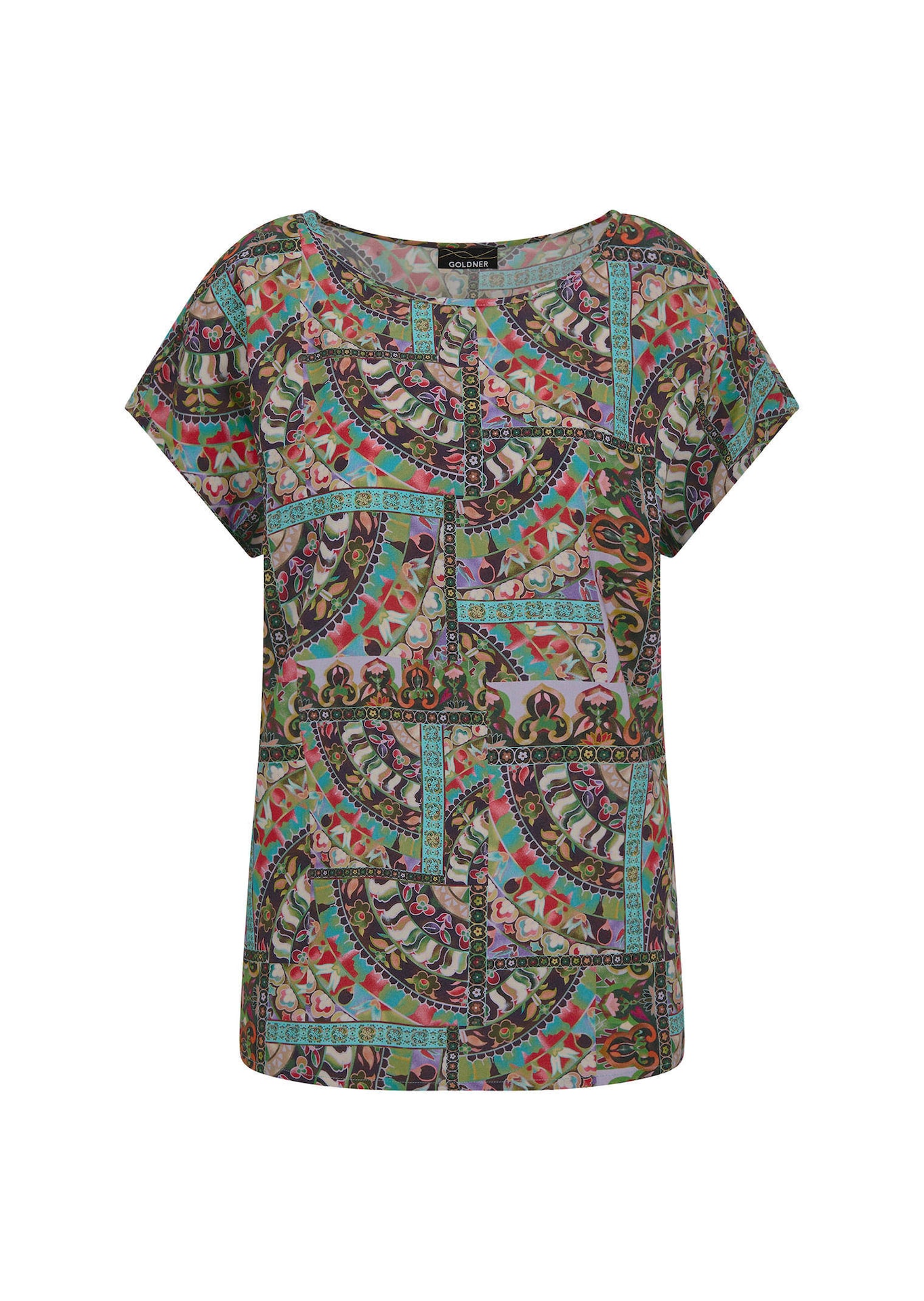 Viskose-Bluse mit Orient-Print