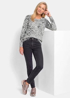 Gedessineerde pullover van kasjmier thumbnail 4