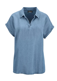 Bluse in Denim-Optik thumbnail 6