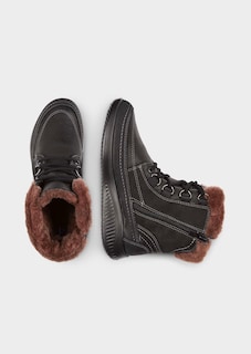 Bottines en cuir et peau d'agneau thumbnail 2