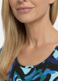 Viskoseshirt mit künstlerischem Print thumbnail 5