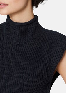 Figurbetontes Strickkleid aus Merinowolle mit Baumwolle thumbnail 6