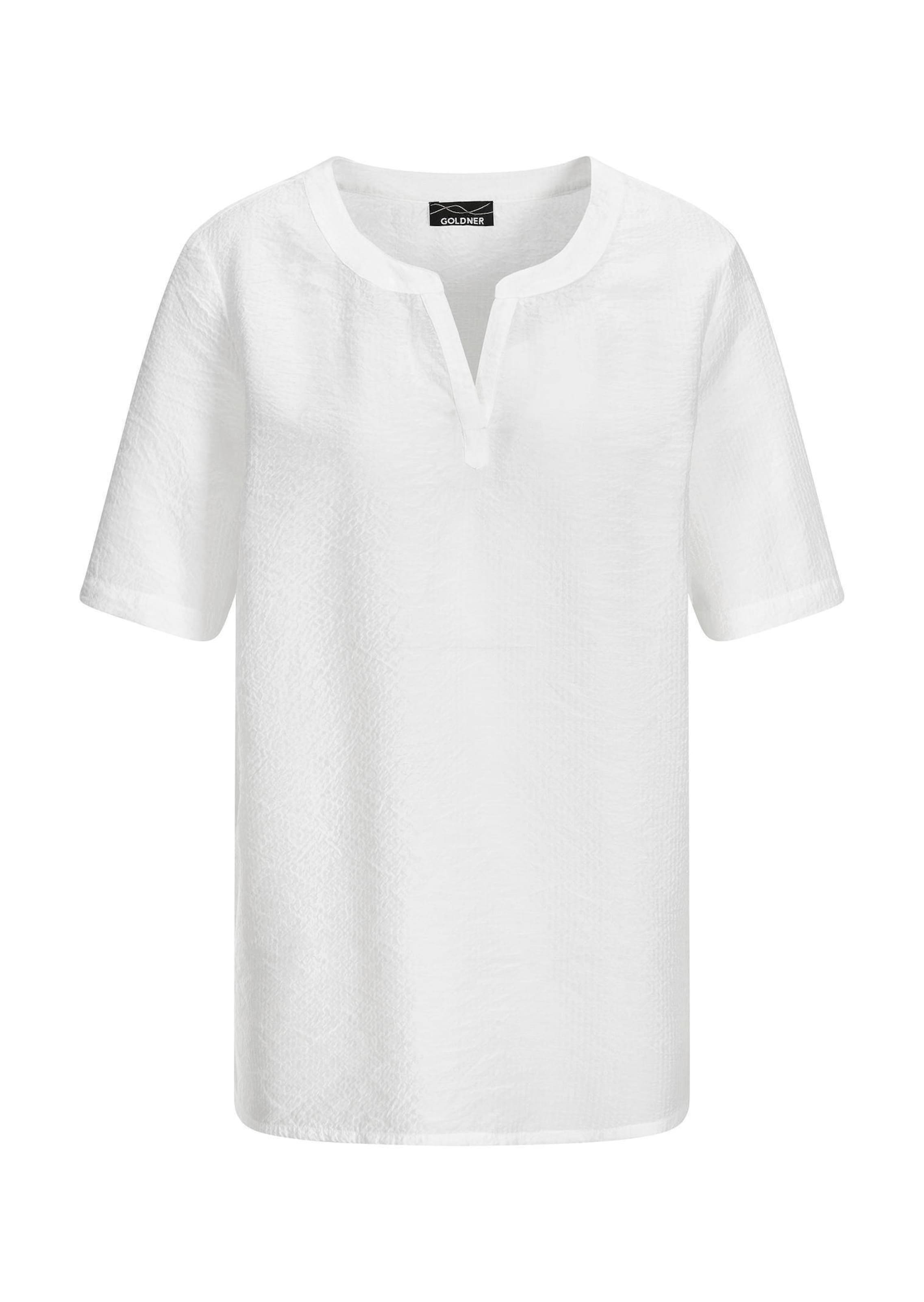Onderhoudsarme blouse van seersucker