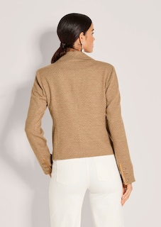 Jersey blazer with a honeycomb pattern thumbnail 4