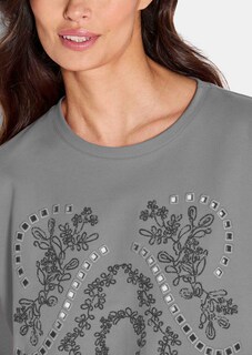 Sweatshirt mit edler Lochstickerei thumbnail 4