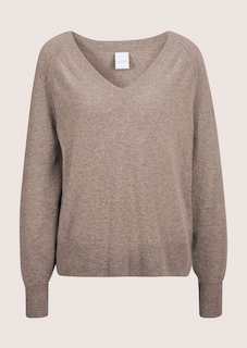 Pull à col V avec cachemire thumbnail 7