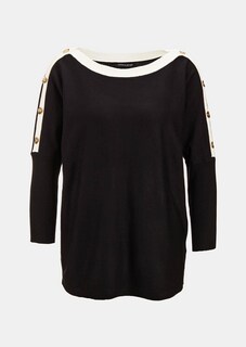 Chic shirt met knoopsluiting en goudkleurige knopen thumbnail 5