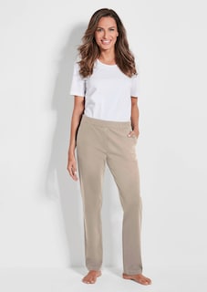 Bequeme Freizeithose mit Schlupfbund und Taschen thumbnail 1