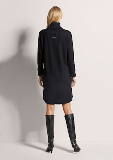 Lässiges Kleid mit Rippstrick thumbnail 4