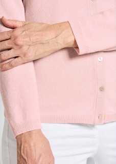 Kaschmirstrickjacke mit Rundhalsausschnitt thumbnail 5