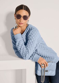 Sweatshirt mit Cloqué-Struktur thumbnail 5