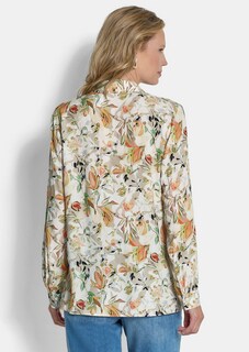 Overhemdblouse van viscose, met bloemenmotief thumbnail 3