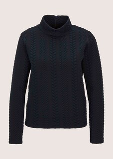 Sweatshirt mit Zopfstruktur thumbnail 7