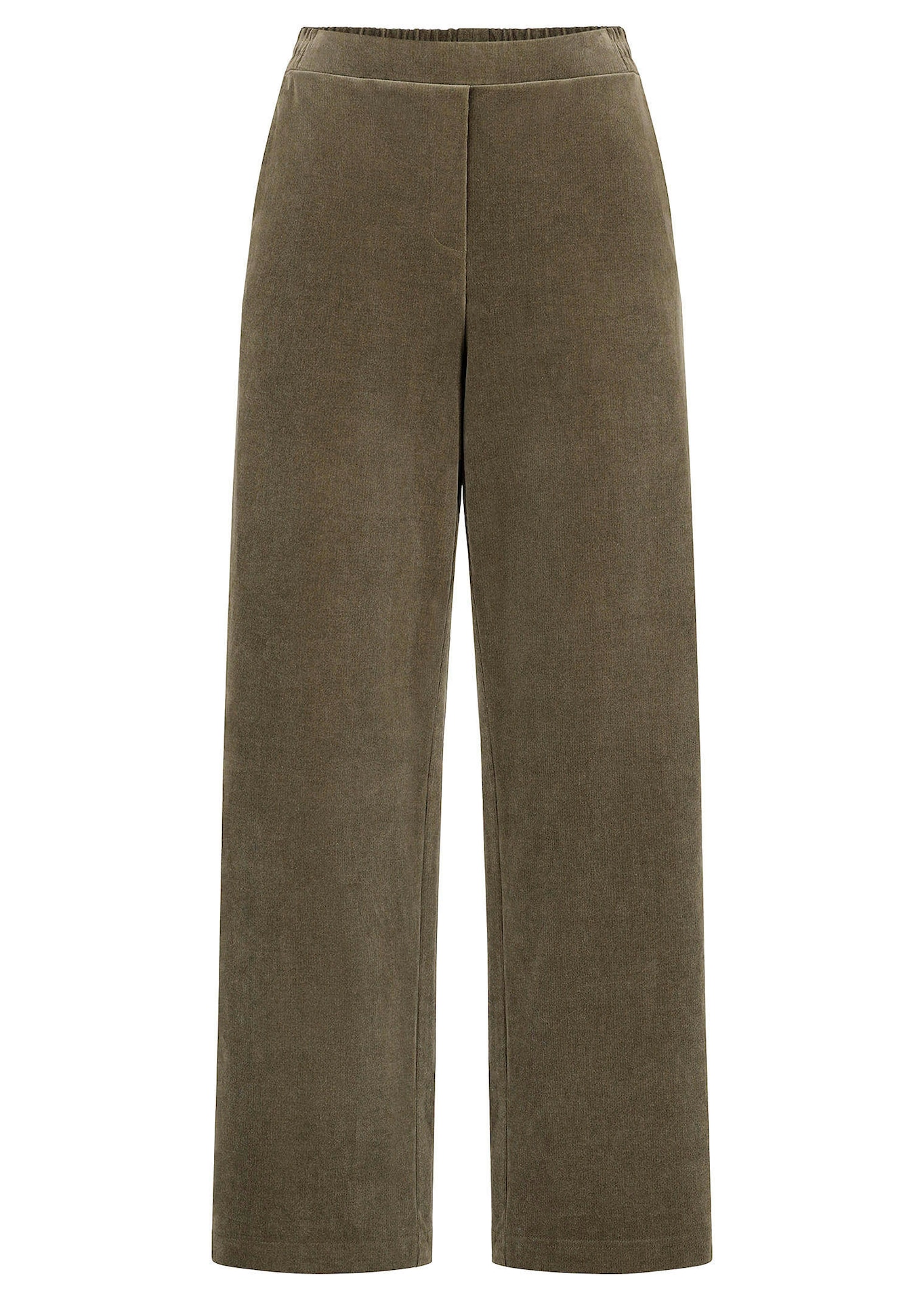 Pantalon large en velours côtelé VERA avec taille élastique