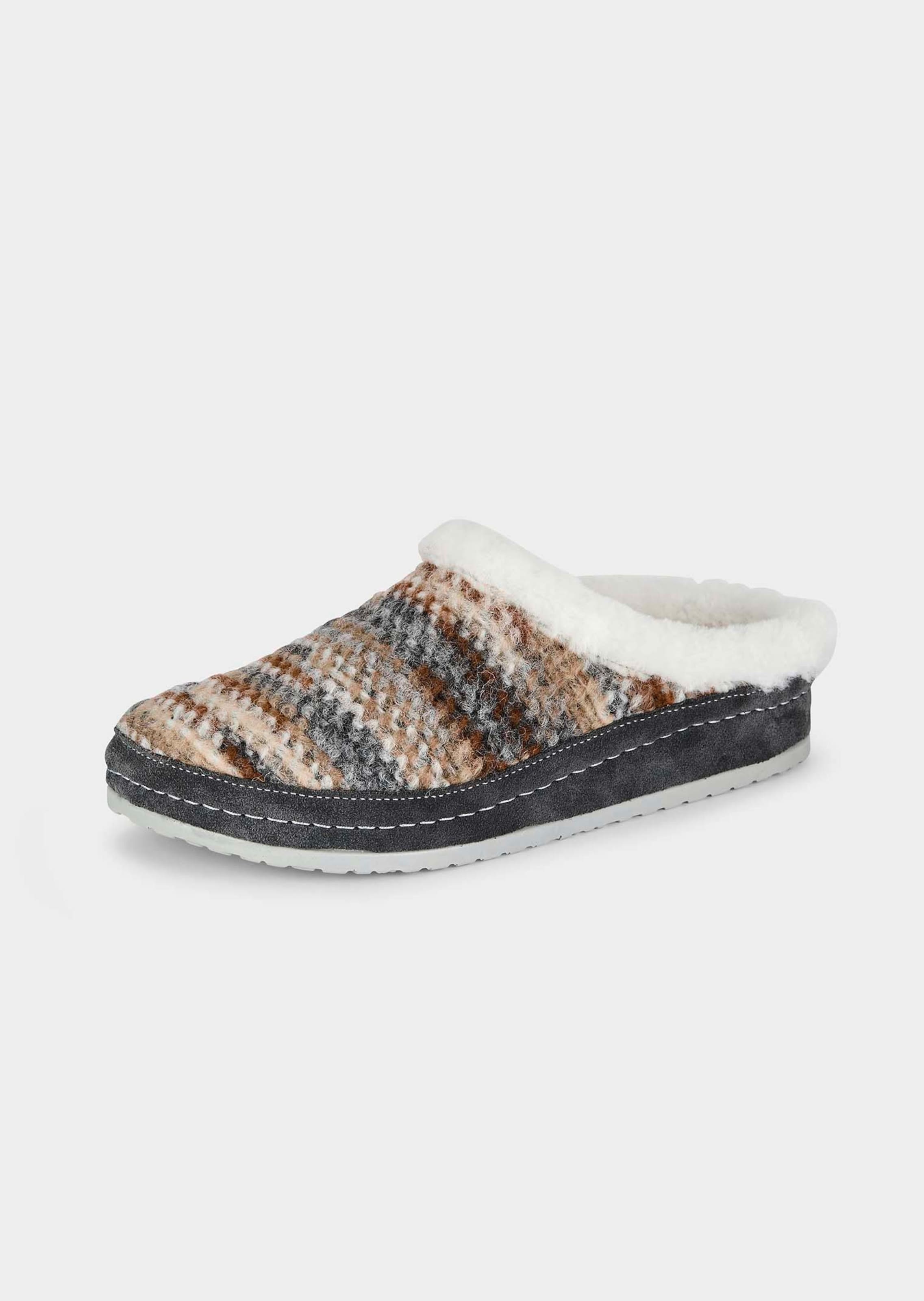 Pantoffel mit Lammfell