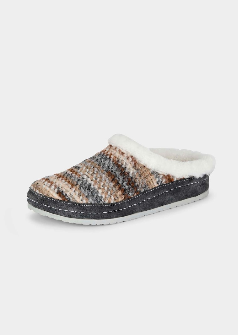 Pantoffel mit Lammfell