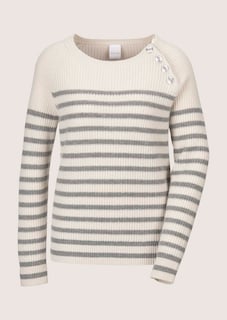 Rundhals-Pullover im Ringellook thumbnail 7