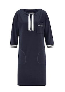 Jersey jurk met opstaande kraag thumbnail 4