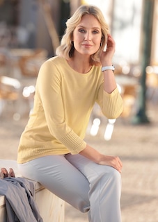 Gepflegter Ajour-Pullover mit femininen Durchbrüchen thumbnail 7