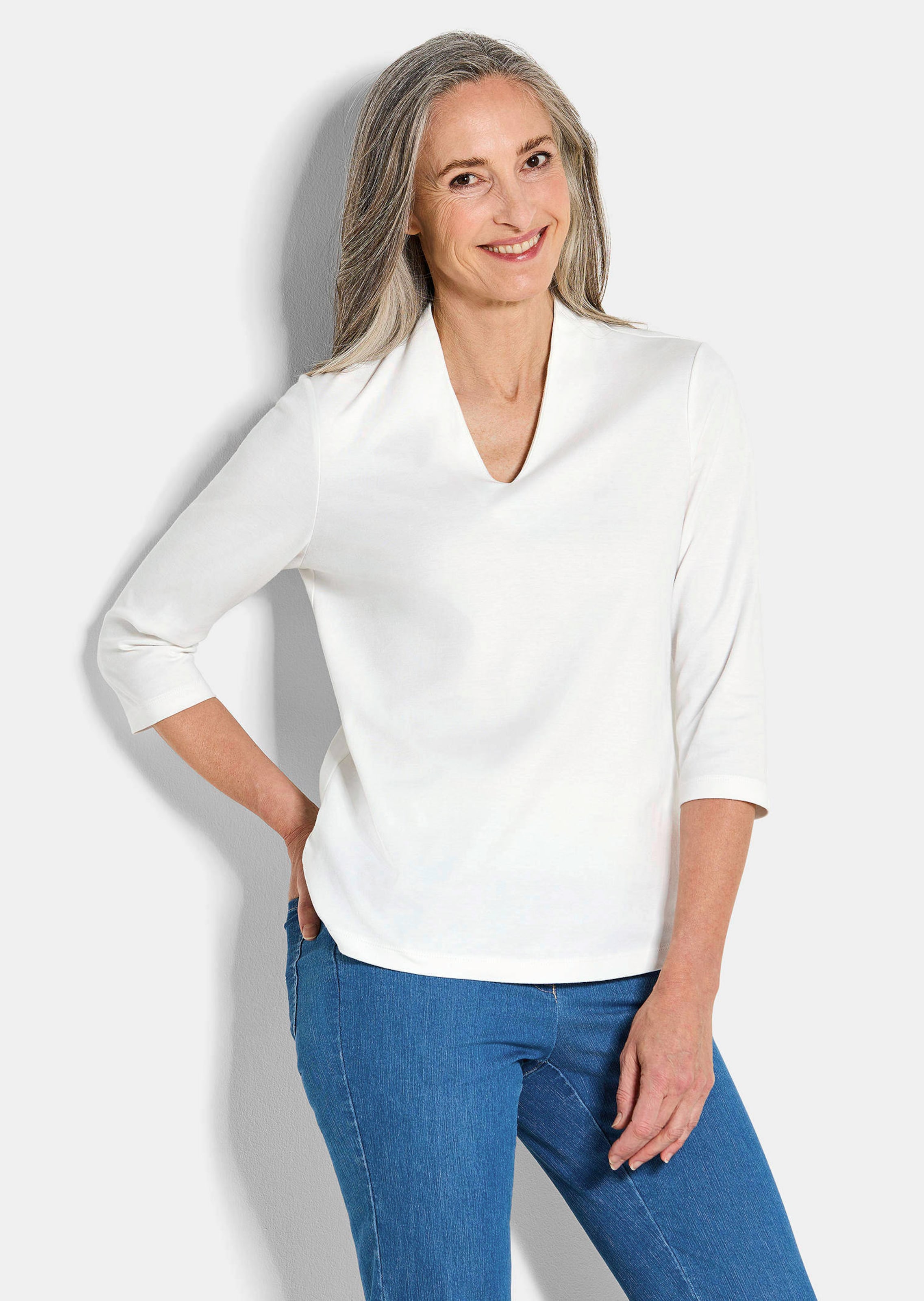 T-shirt basique en jersey interlock