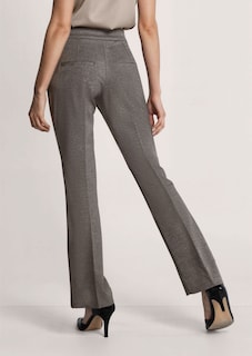 Jerseyhose in Bootcut-Form mit Glanzeffekt thumbnail 4