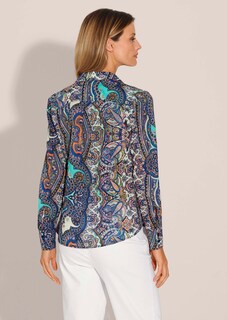 Een blouse met doorgang en paisley-print thumbnail 3