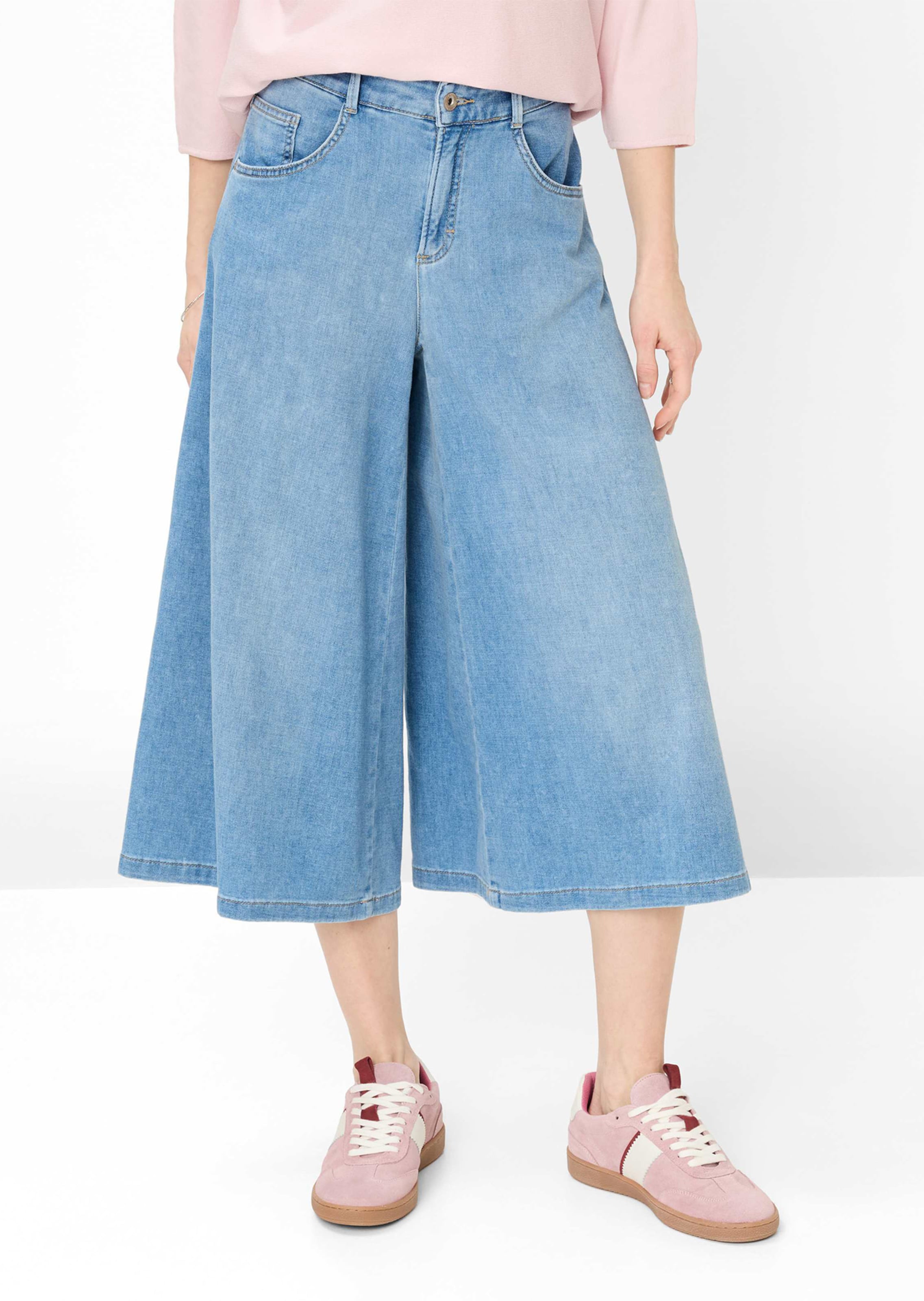 Lichte culotte in denimlook