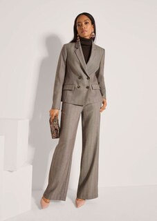 Blazer croisé à fines rayures discrètes thumbnail 5