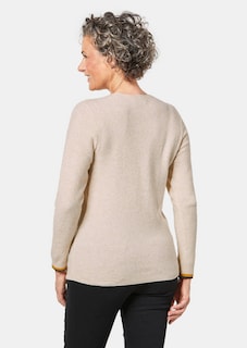 Zachte pullover met hoogwaardige intarsia thumbnail 3