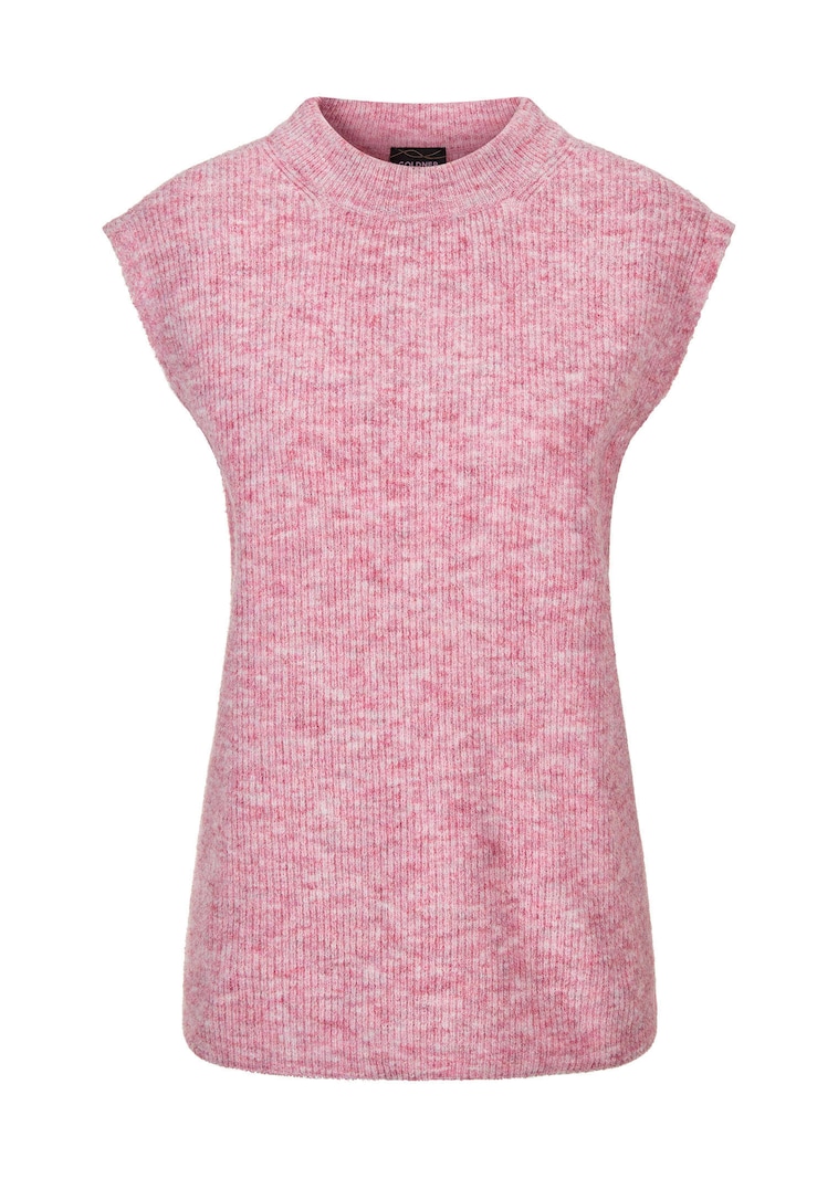 Ribpullover met opstaande kraag