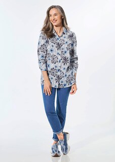 Druckbluse mit Hemdkragen thumbnail 2