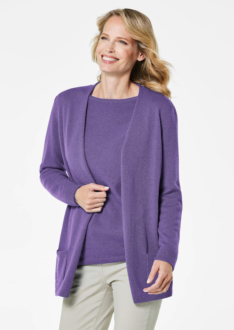 Kuschelweiche Kaschmir-Strickjacke