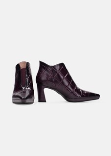 Bottines en cuir à motif reptile thumbnail 4