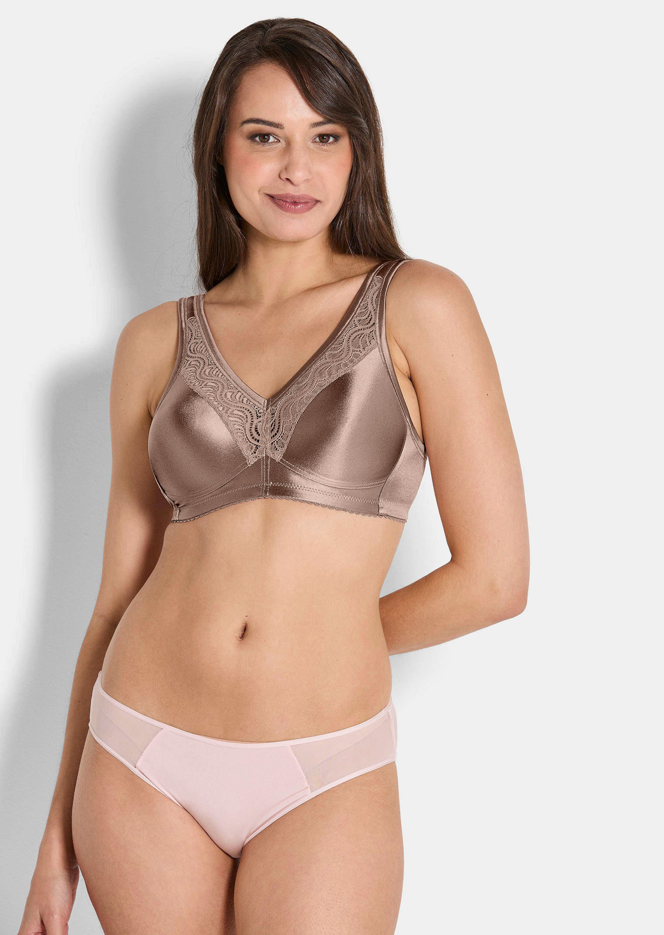 BH ohne Bügel in edler Satin-Optik
