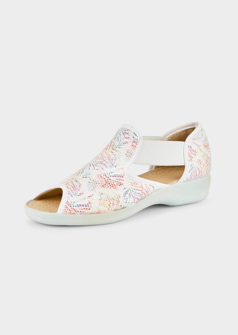Sandalen mit Blumenprint