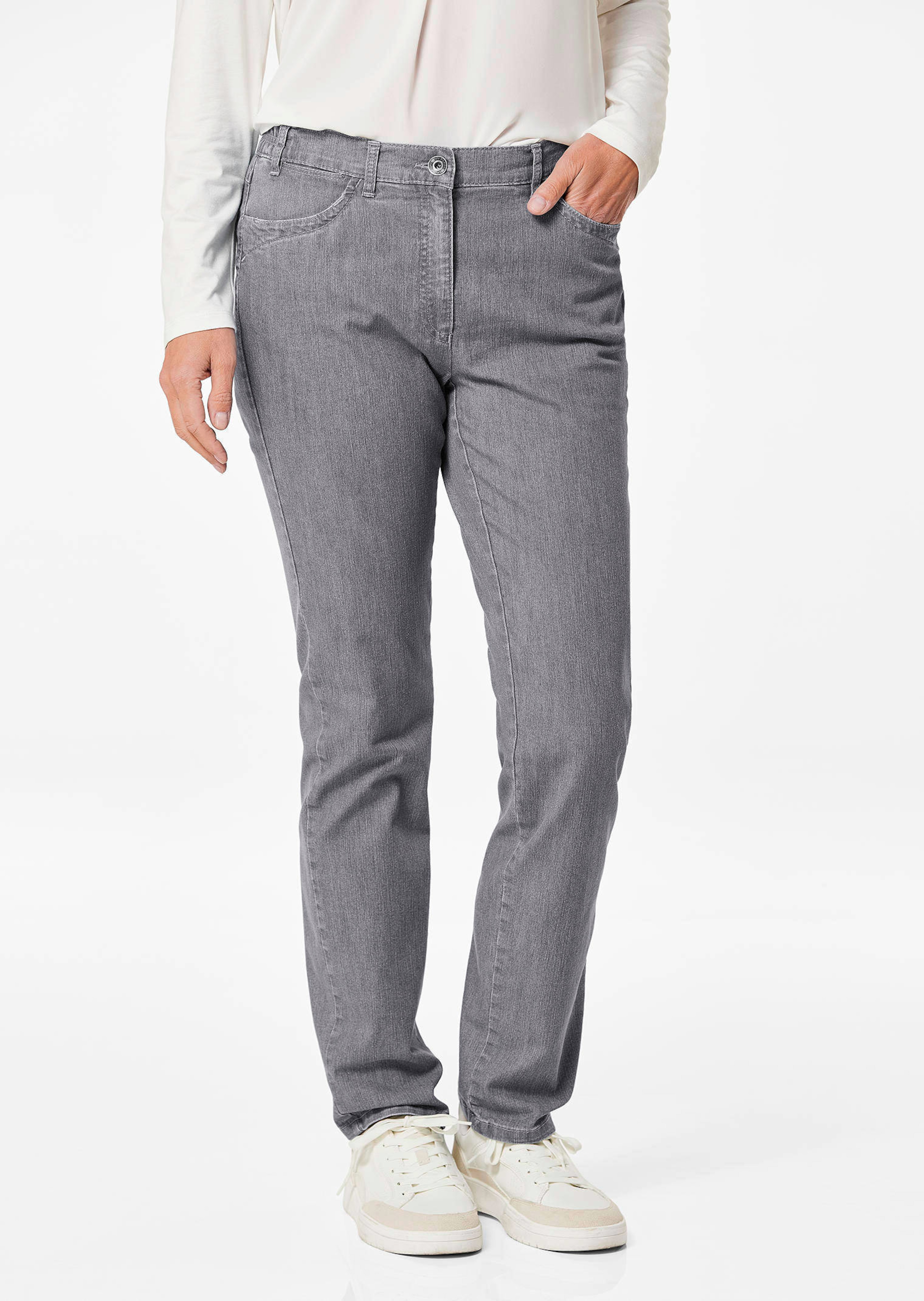 Jeans LOUISA mit Stickerei