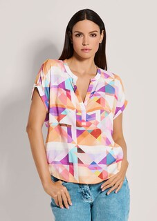 Schlupf-Bluse mit farbenfrohem Druck thumbnail 2